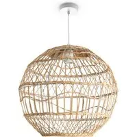 Riha Pendant Light - Cream, Steel