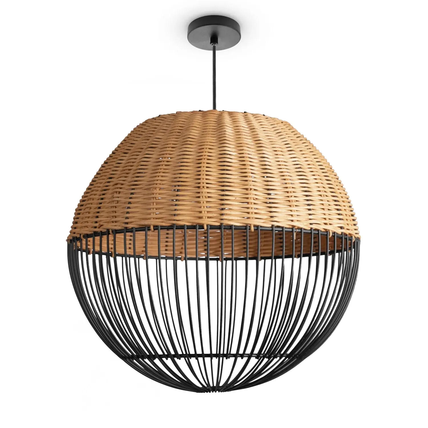 Riha Pendant Light - Natural, Rattan product