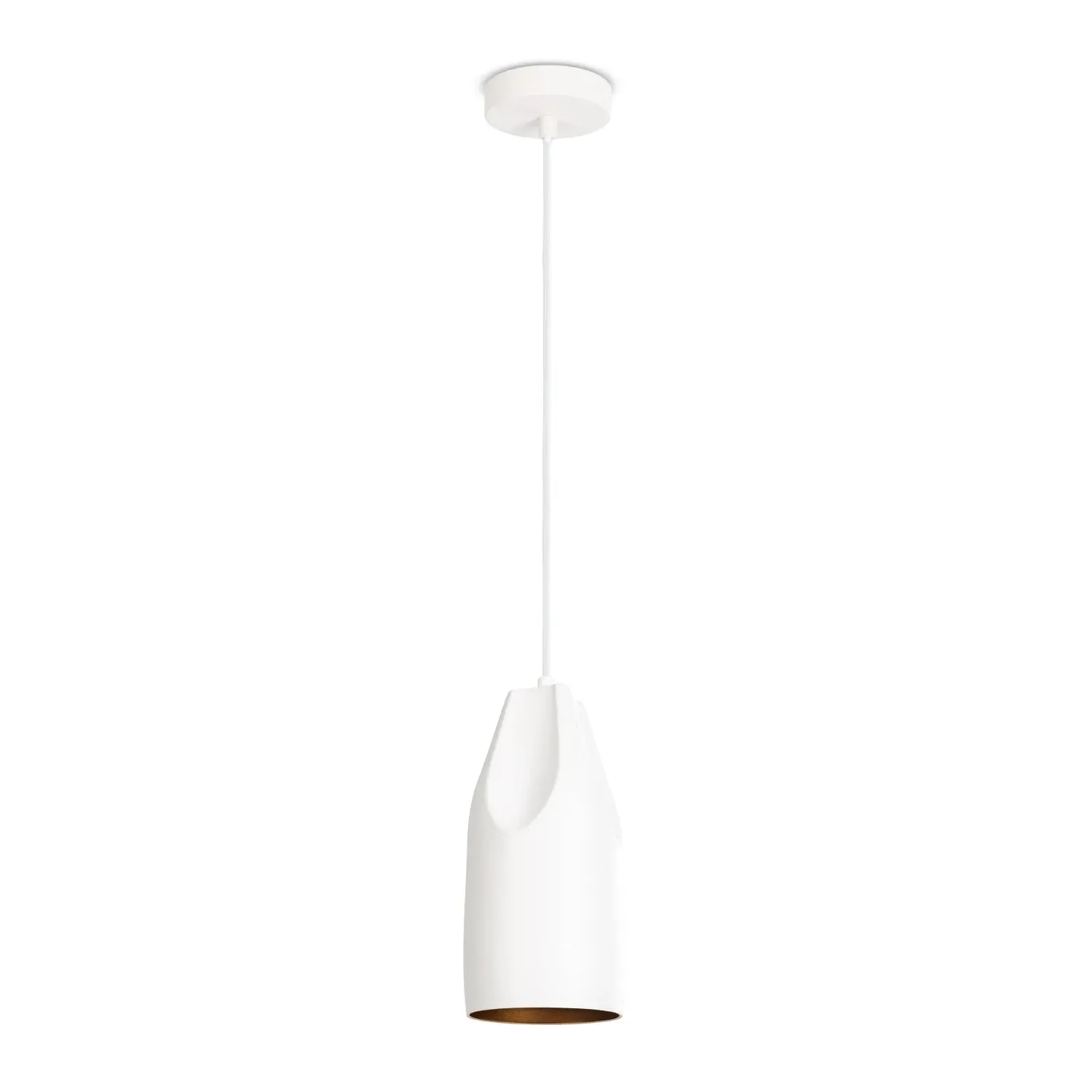 Riley Pendant Light - White Gold, Aluminum