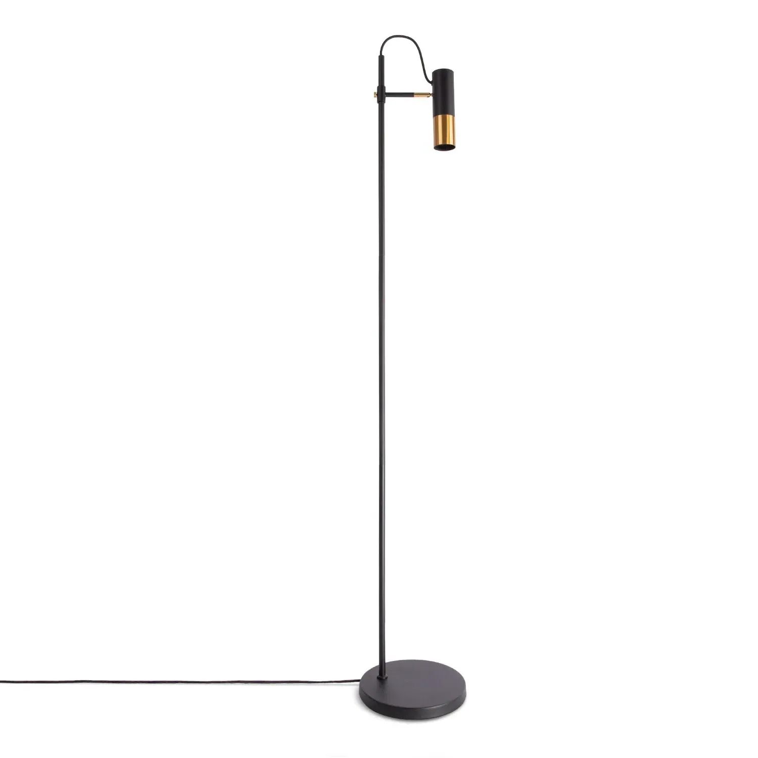 Rioca Floor Lamp with Switch - Black, Steel image