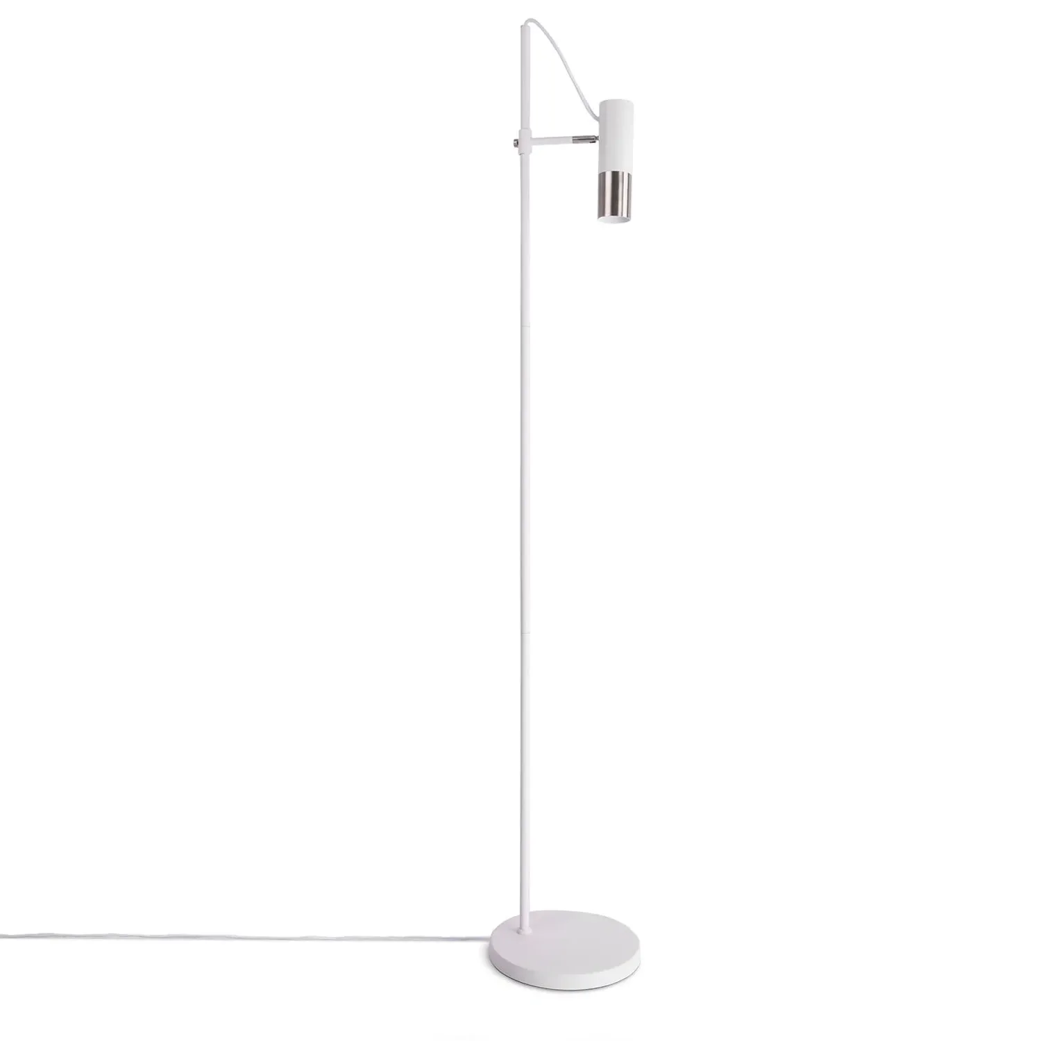 Rioca Floor Lamp with Switch - Nickel, Steel