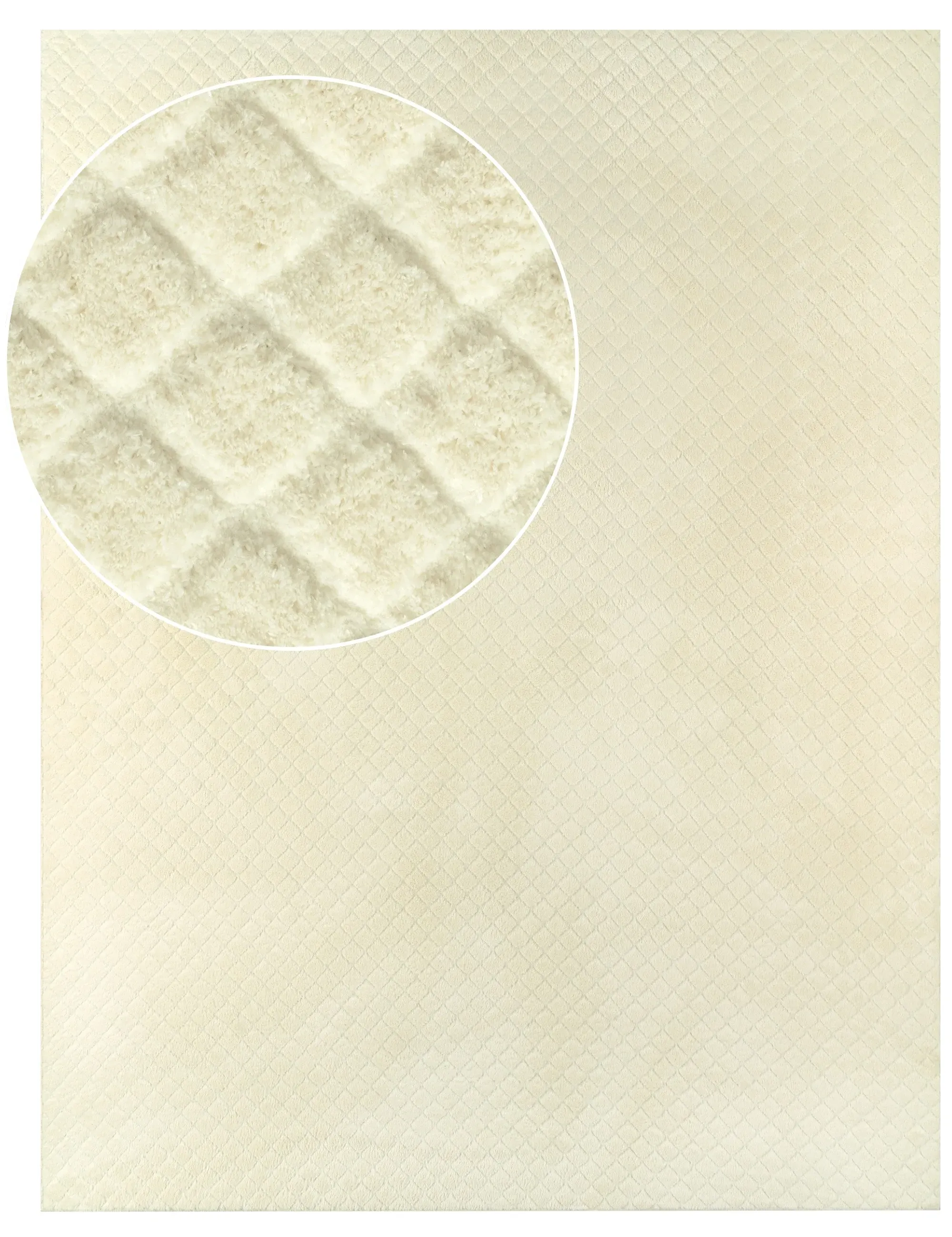 Rotella Washable Short Pile Rug - Cream product