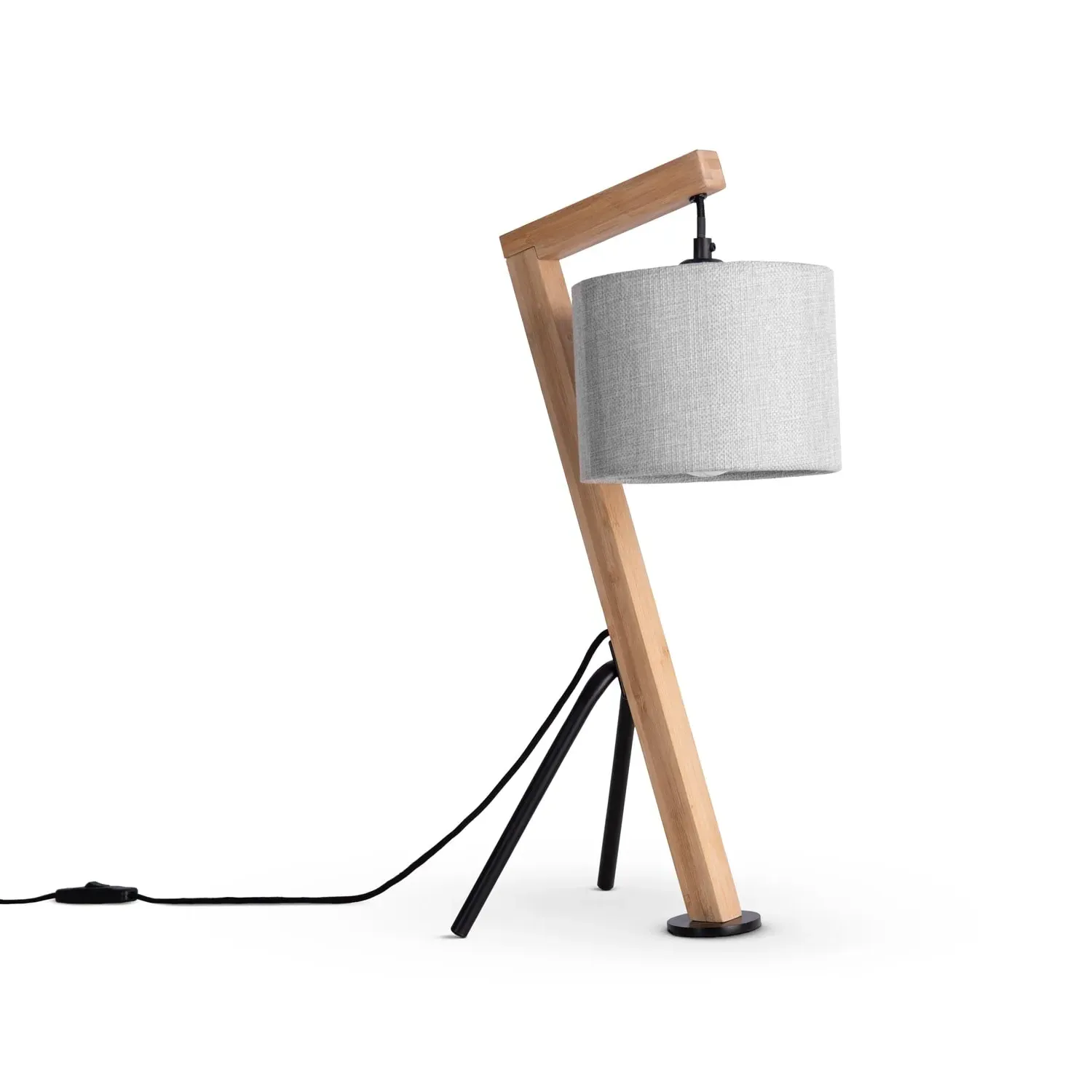 Rowan Table Lamp with Cable Switch - Grey image