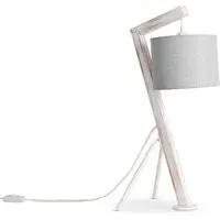 Rowan Table Lamp with Cable Switch - Light Grey