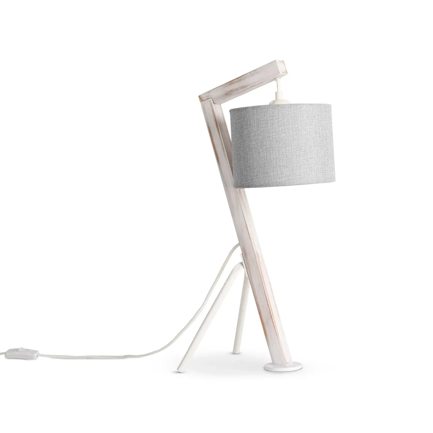 Rowan Table Lamp with Cable Switch - Light Grey