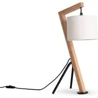 Rowan Table Lamp with Cable Switch - Nature