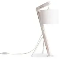 Rowan Table Lamp with Cable Switch - White