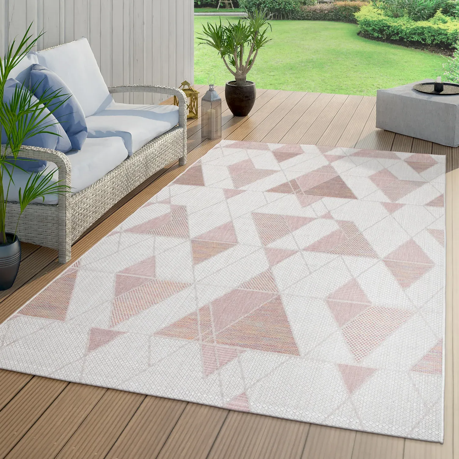 Ruby Indoor Outdoor Rug - Pink