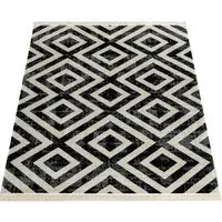 Saga Indoor Outdoor Rug - Black