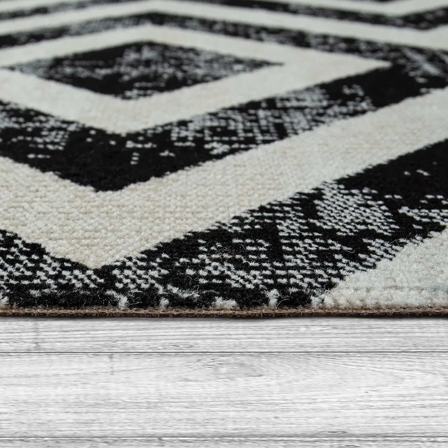Saga Indoor & Outdoor Rug - Black and White product