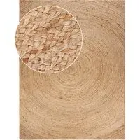 Sakira Flatweave Rug - Beige, Jute