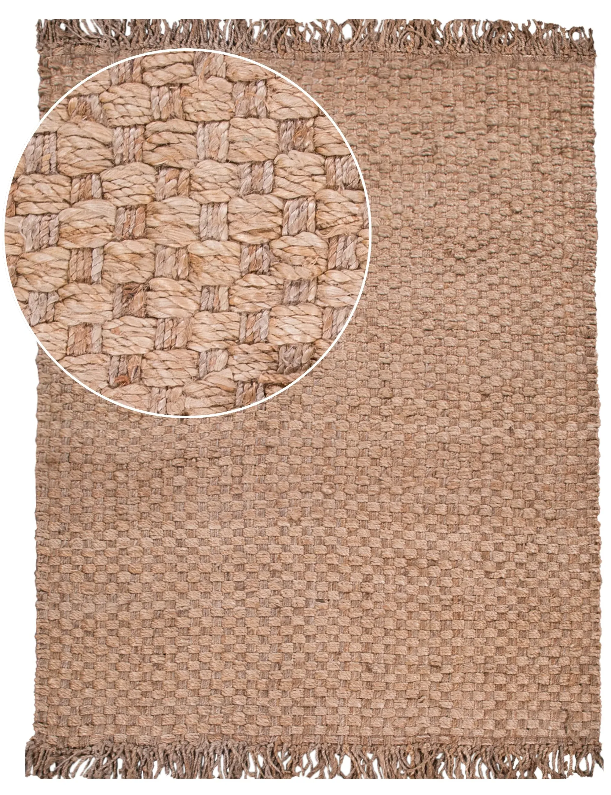 Sakira Flatweave Rug - Beige, Jute