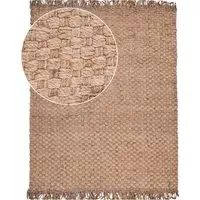 Sakira Flatweave Rug - Beige, Jute