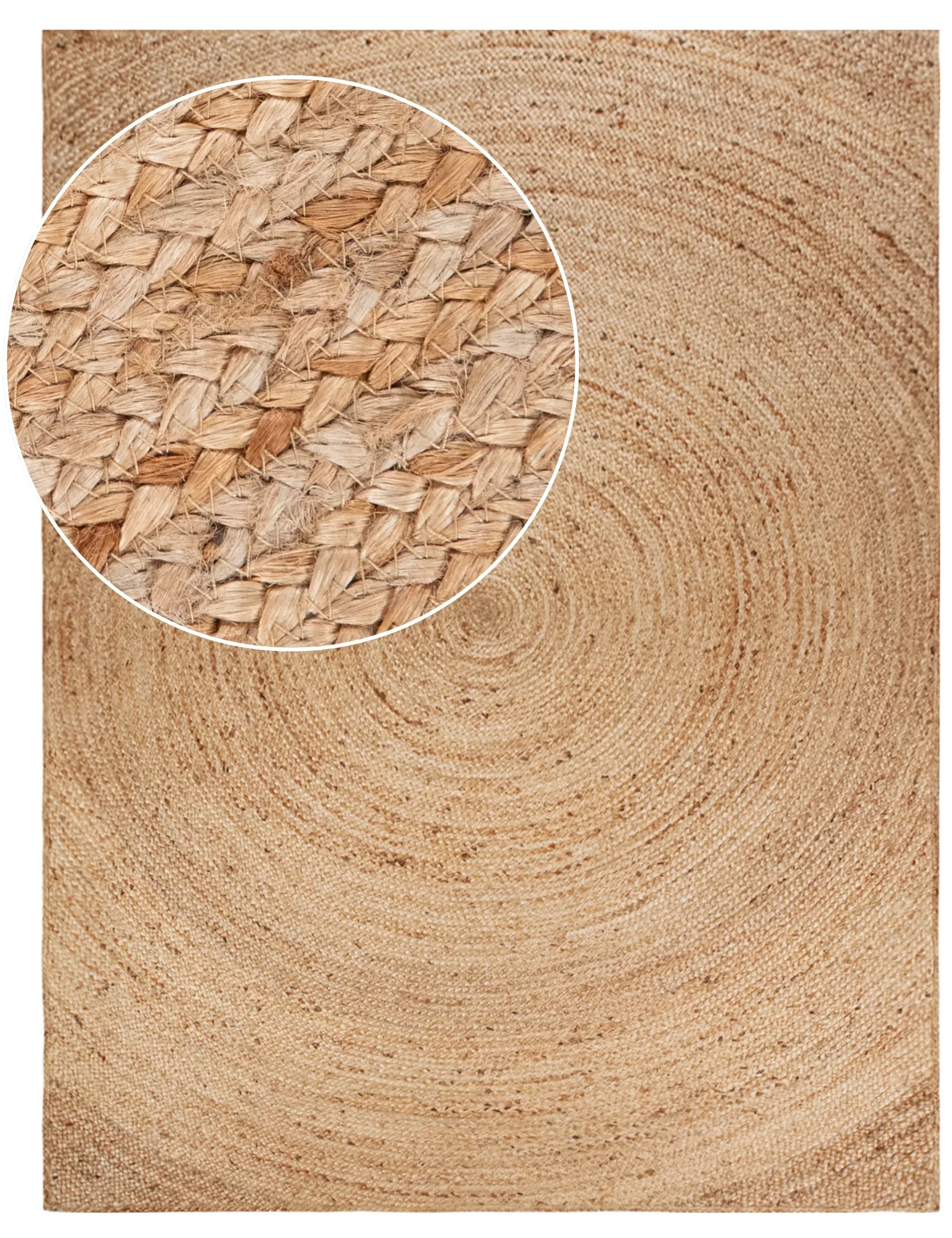 Sakira Flatweave Rug - Beige, Jute