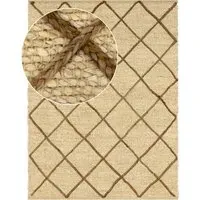 Sakira Flatweave Rug - Cream, Jute