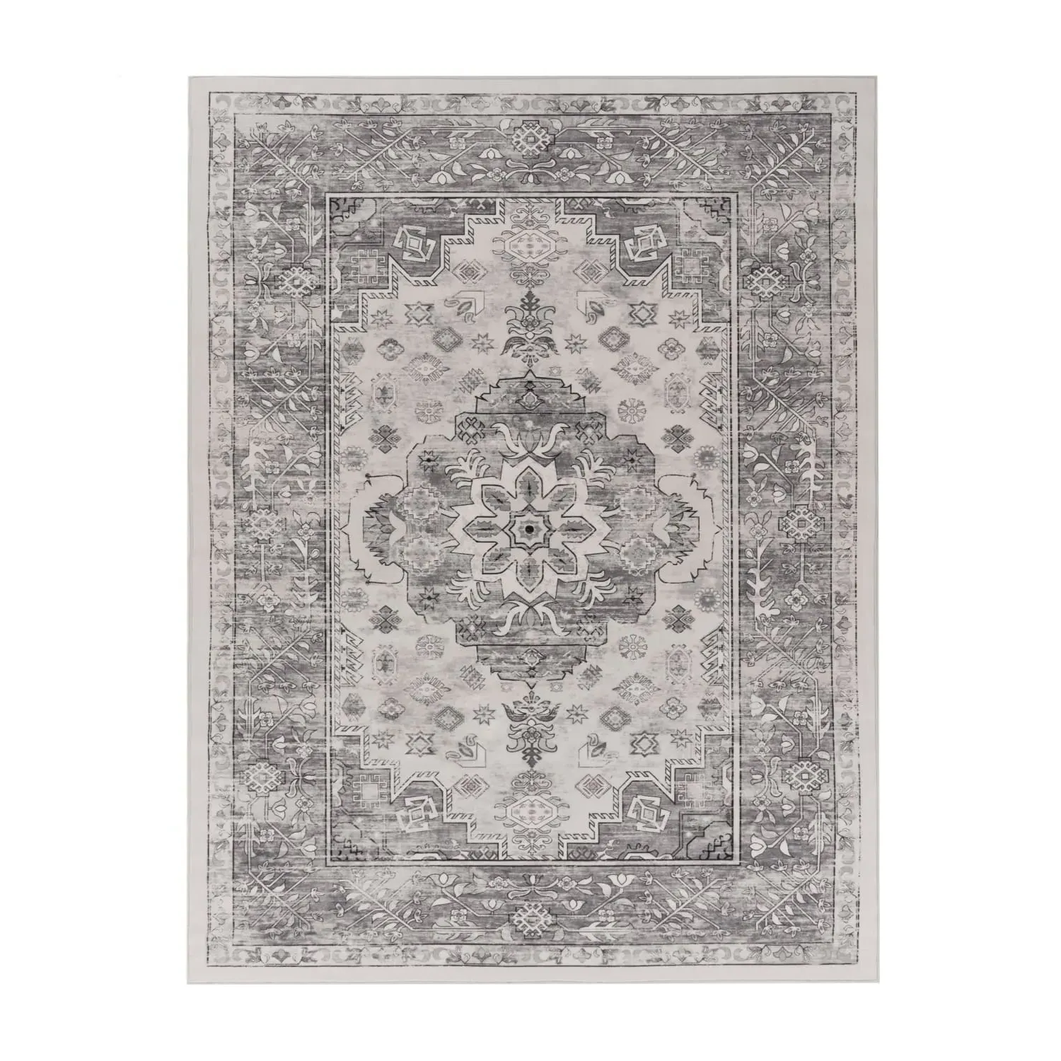 Sami Washable Rug - Grey, Polyester product