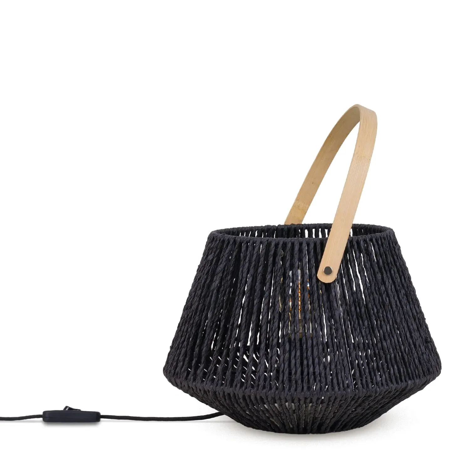 Sepia Table Lamp - Black, Bamboo