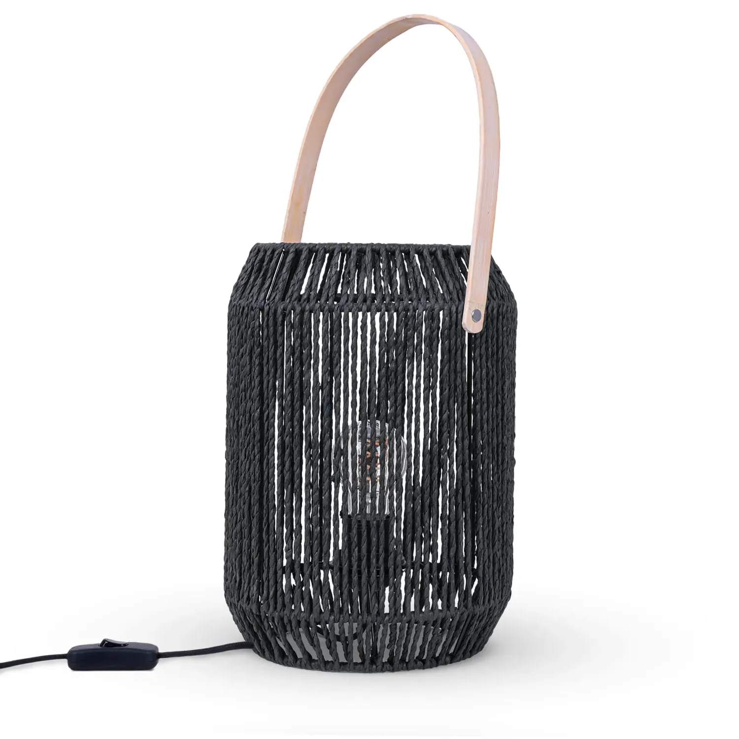 Sepia Table Lamp - Black, Bamboo image