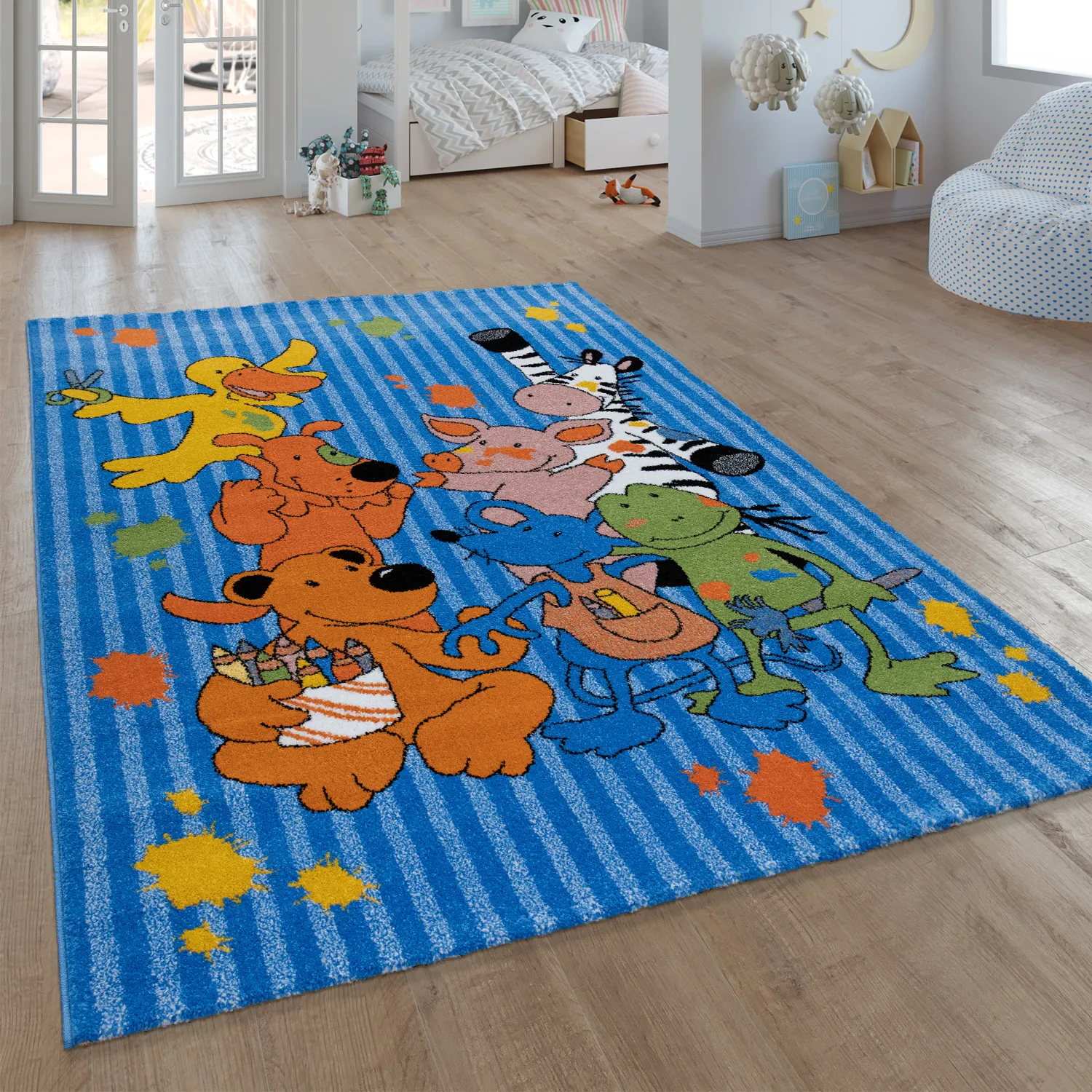 Sieben Kids Rug - Blue image