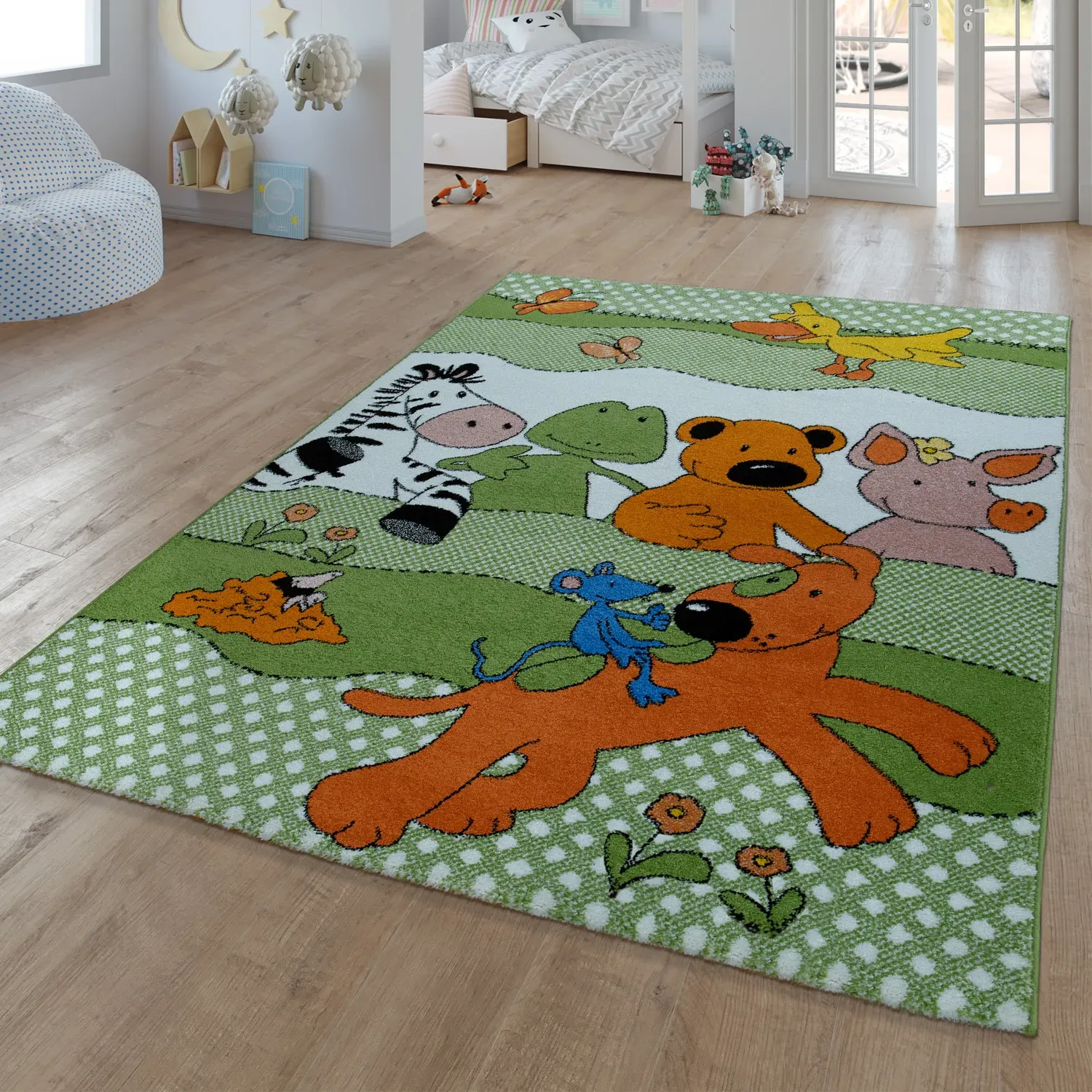 Sieben Kids Rug - Green