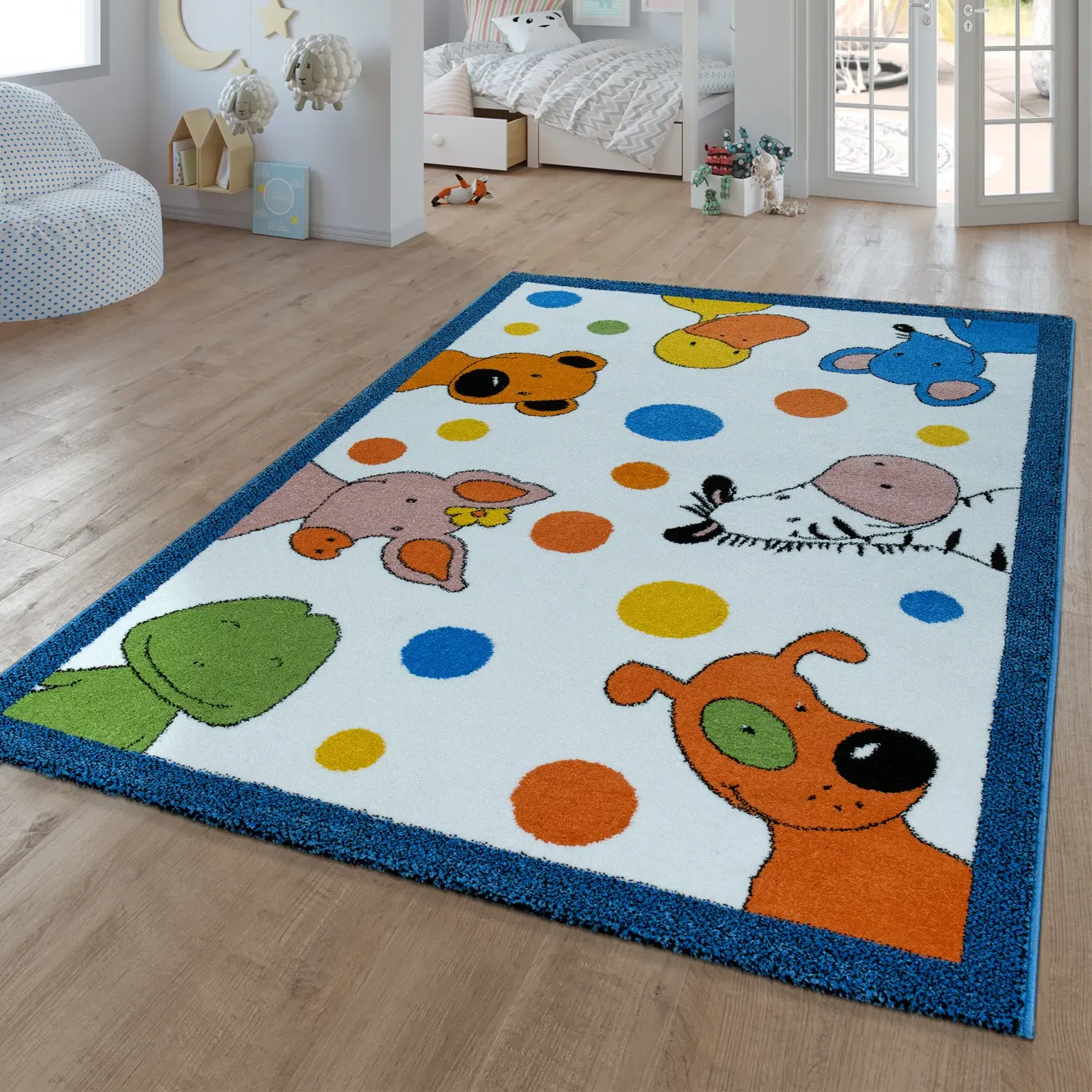 Sieben Kids Rug - White