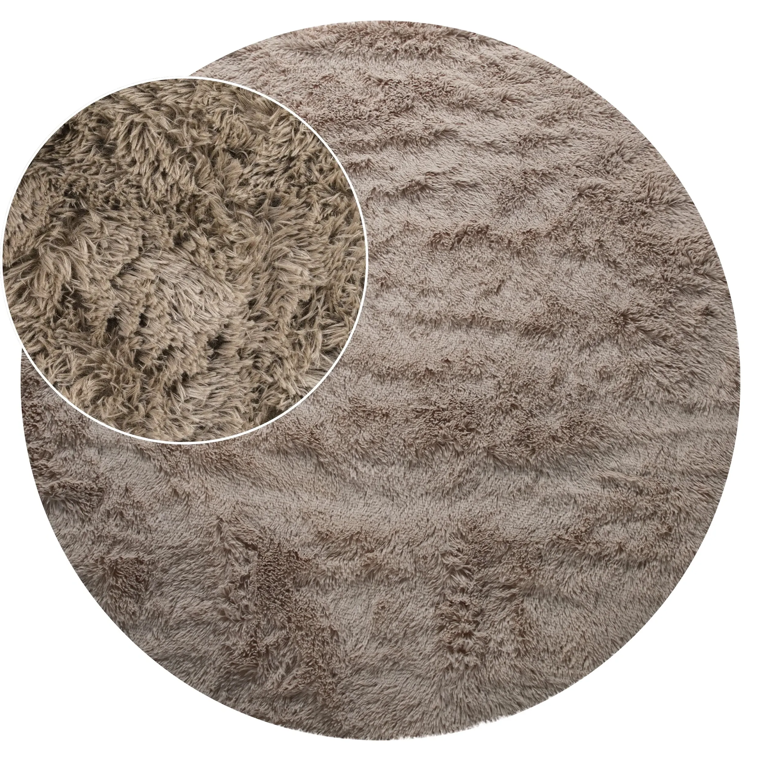 Silvana High-Pile Cotton Rug - Taupe product