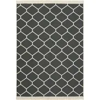 Skyla Reversible Kilim Rug - Anthracite