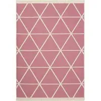 Skyla Reversible Kilim Rug - Pink