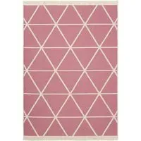 Skyla Reversible Kilim Rug - Pink