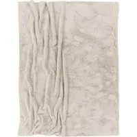 Solina Throw Blanket - Beige, Polyester