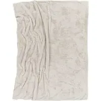 Solina Throw Blanket - Cream, Polyester