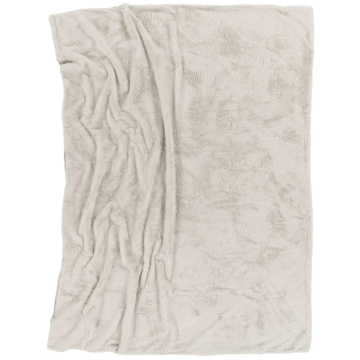 Solina Throw Blanket - Cream, Polyester