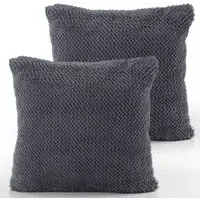 Soraya Cushion Cover - Anthracite, Polyester