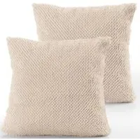 Soraya Cushion Cover - Beige, Polyester