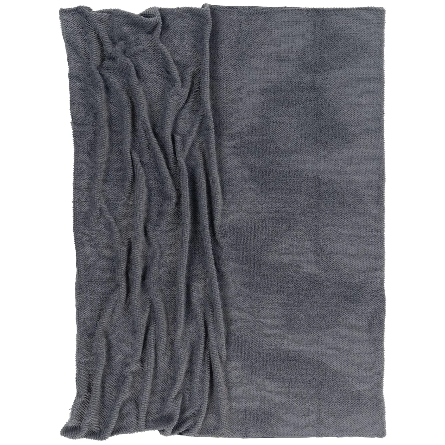 Soraya Throw Blanket - Anthracite, Polyester