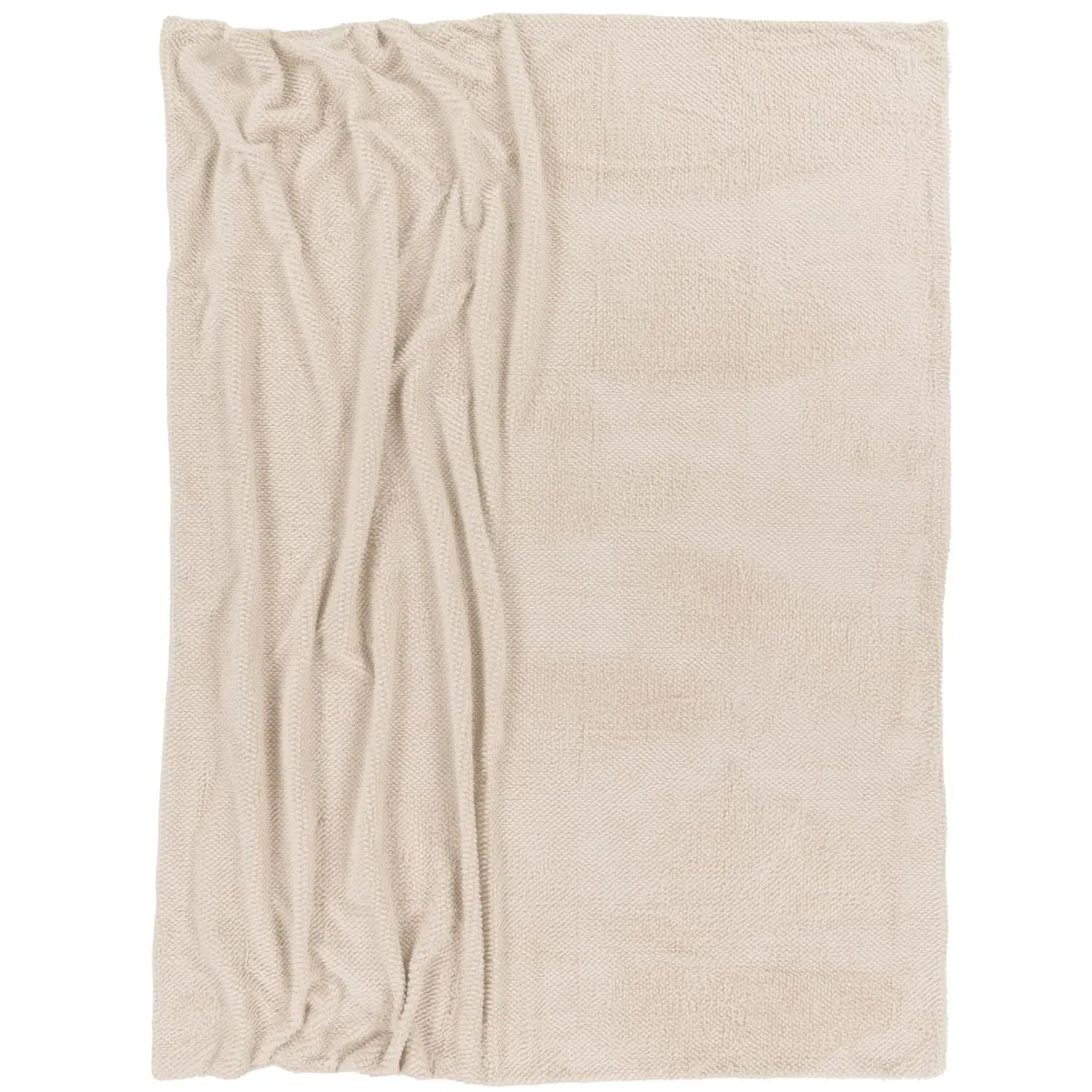 Soraya Throw Blanket - Beige, Polyester