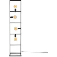 Sorel Floor Lamp with 4 Sockets - Black, Steel