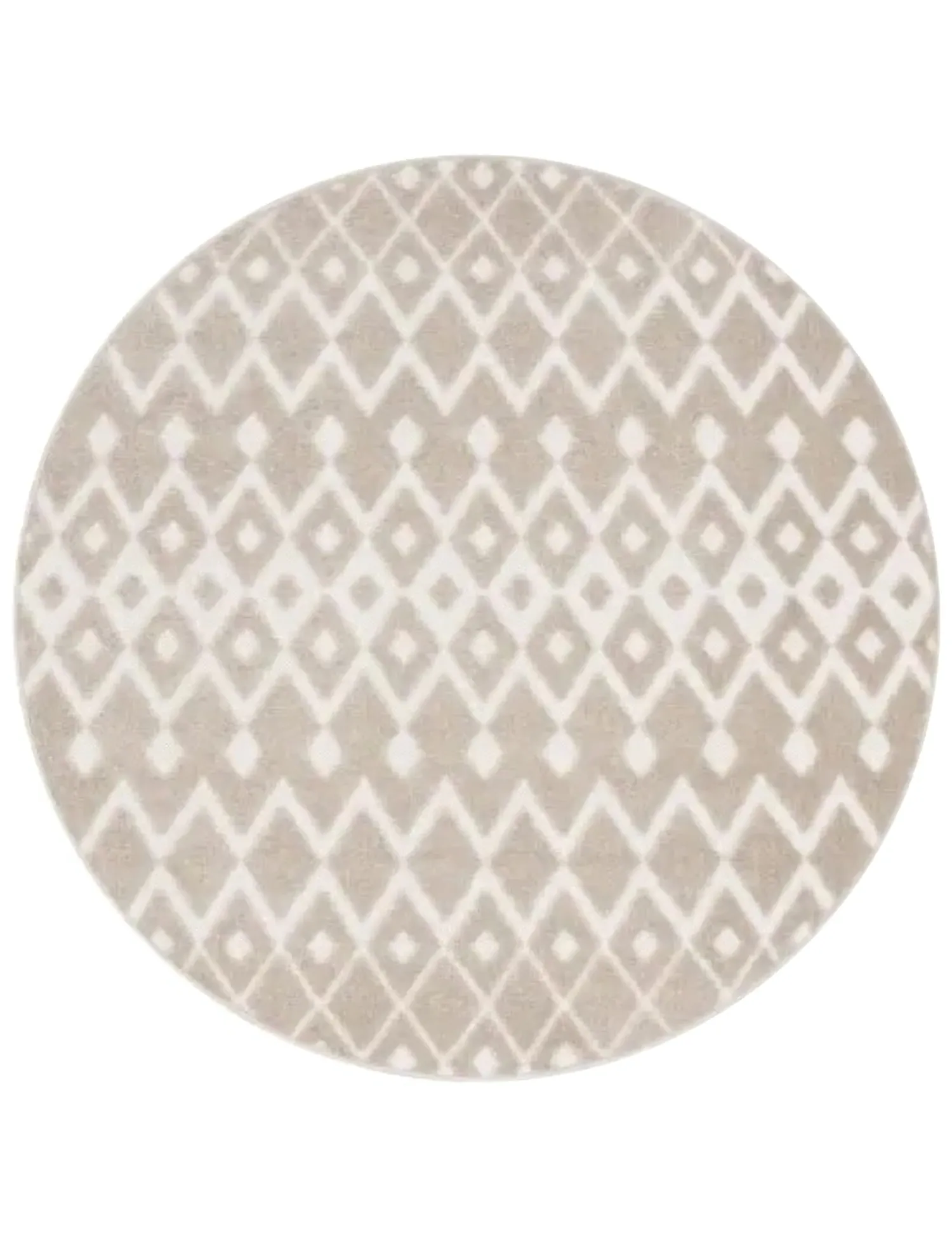 Stylo Indoor Outdoor Rug with Diamond Pattern - Beige