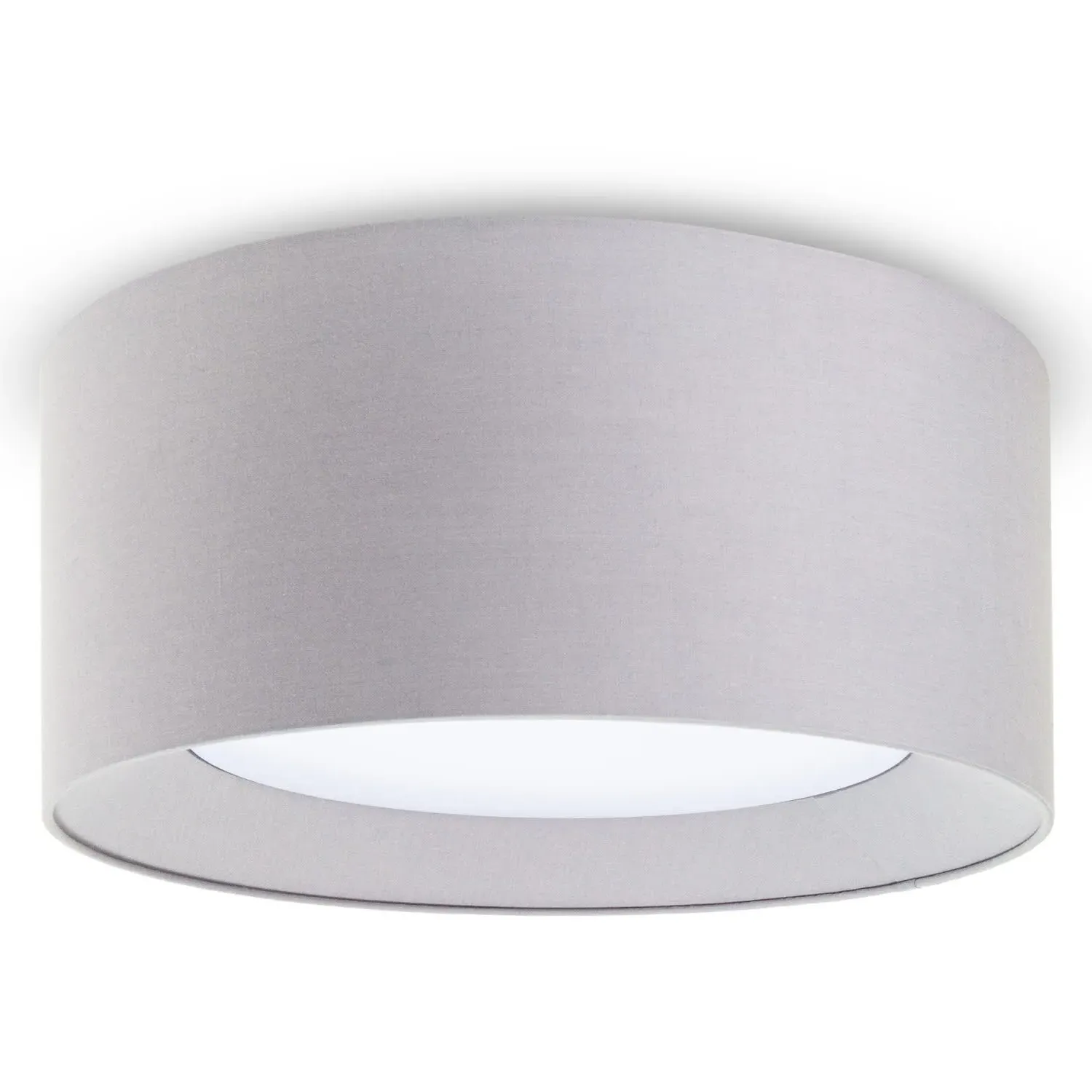 Talis Ceiling Light - Grey, Cotton Polyester