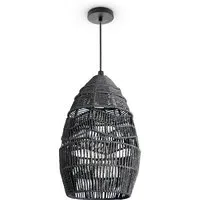 Taro Pendant Light with Adjustable Length - Black, Steel
