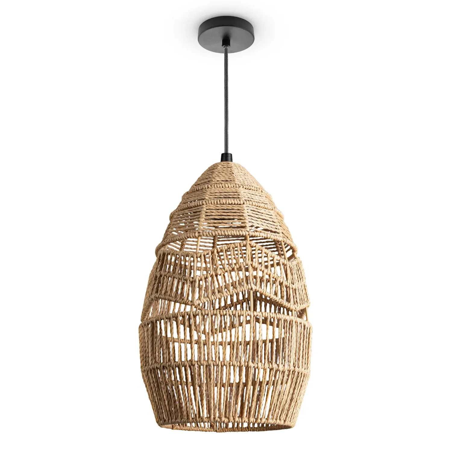 Taro Pendant Light with Adjustable Length - Nature, Steel