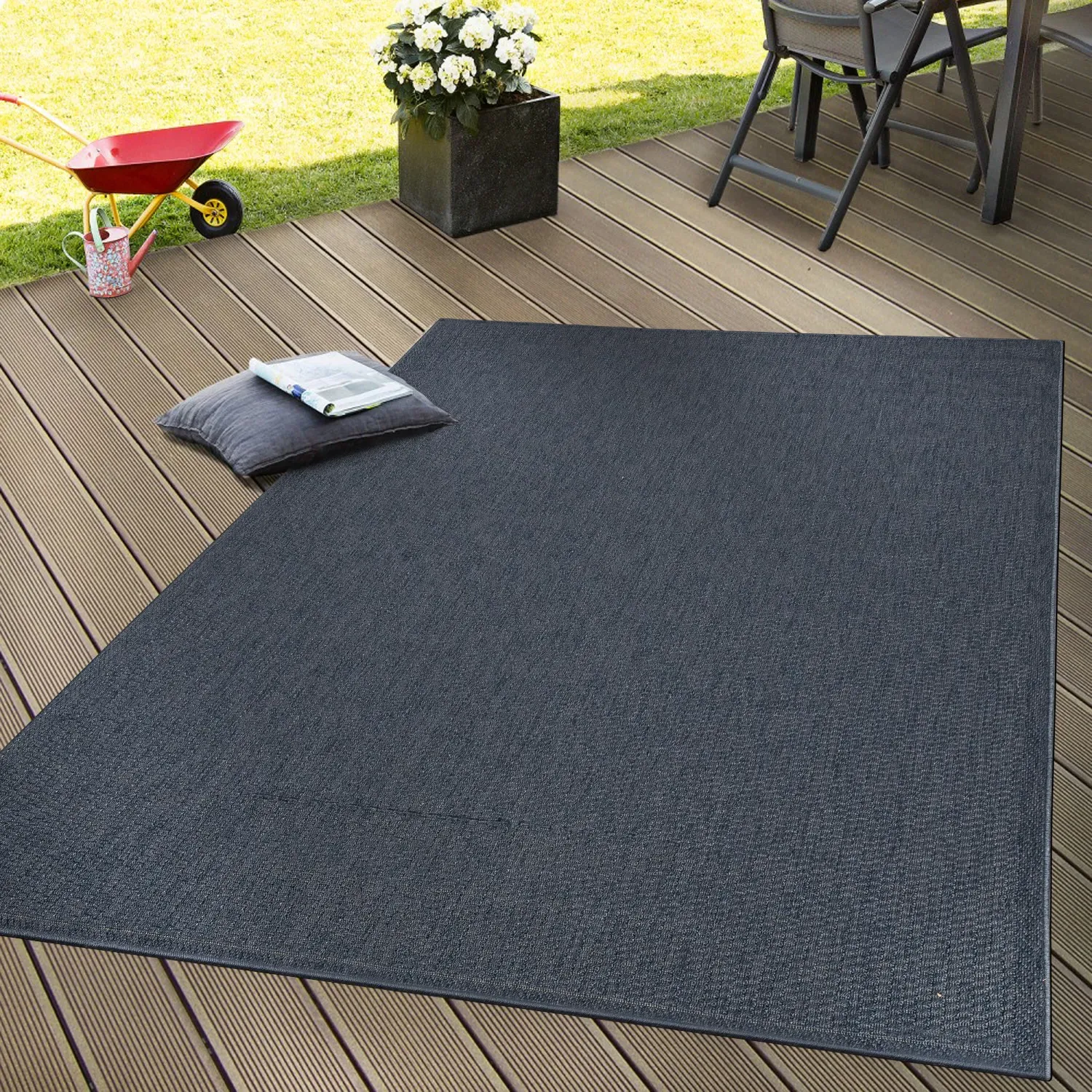 Timba Indoor Outdoor Rug - Navy Blue