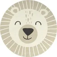 Toska Round Kids Rug Washable - Beige