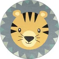 Toska Round Kids Rug Washable - Multicolored