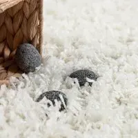 Trista Shaggy Rug - Cream