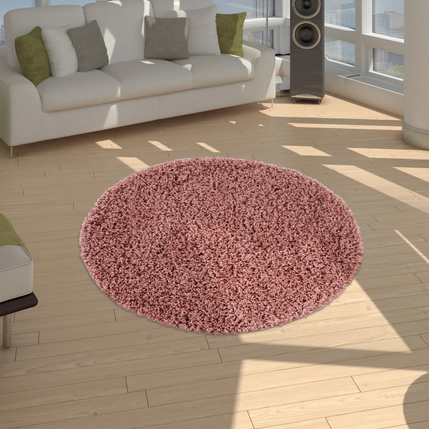 Trista Shaggy Rug - Pink