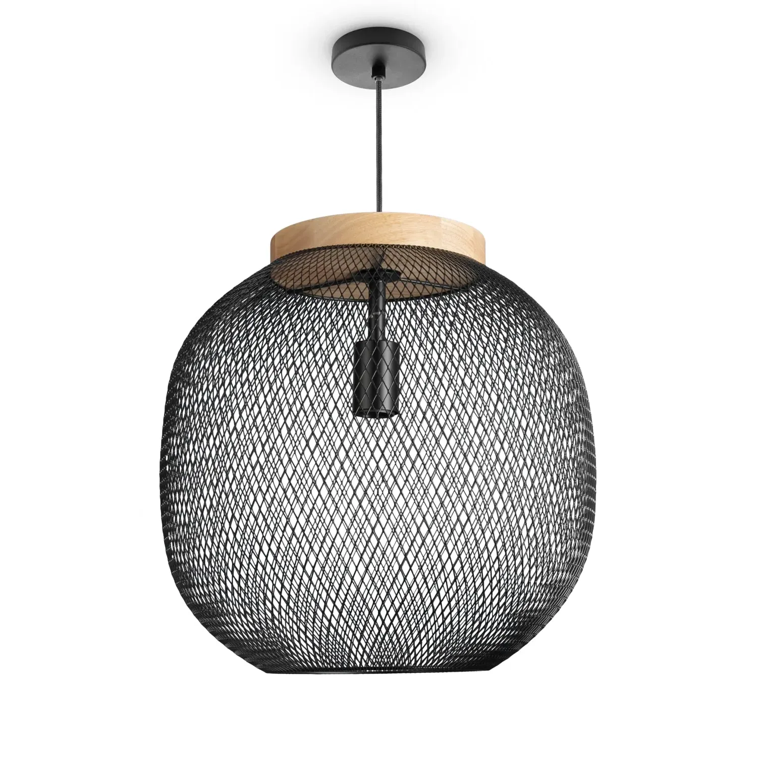 Tulp Pendant Light - Black, Steel