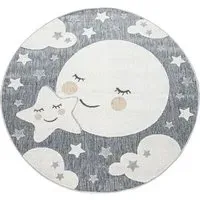 Twitara Indoor Outdoor Kids Rug - Grey