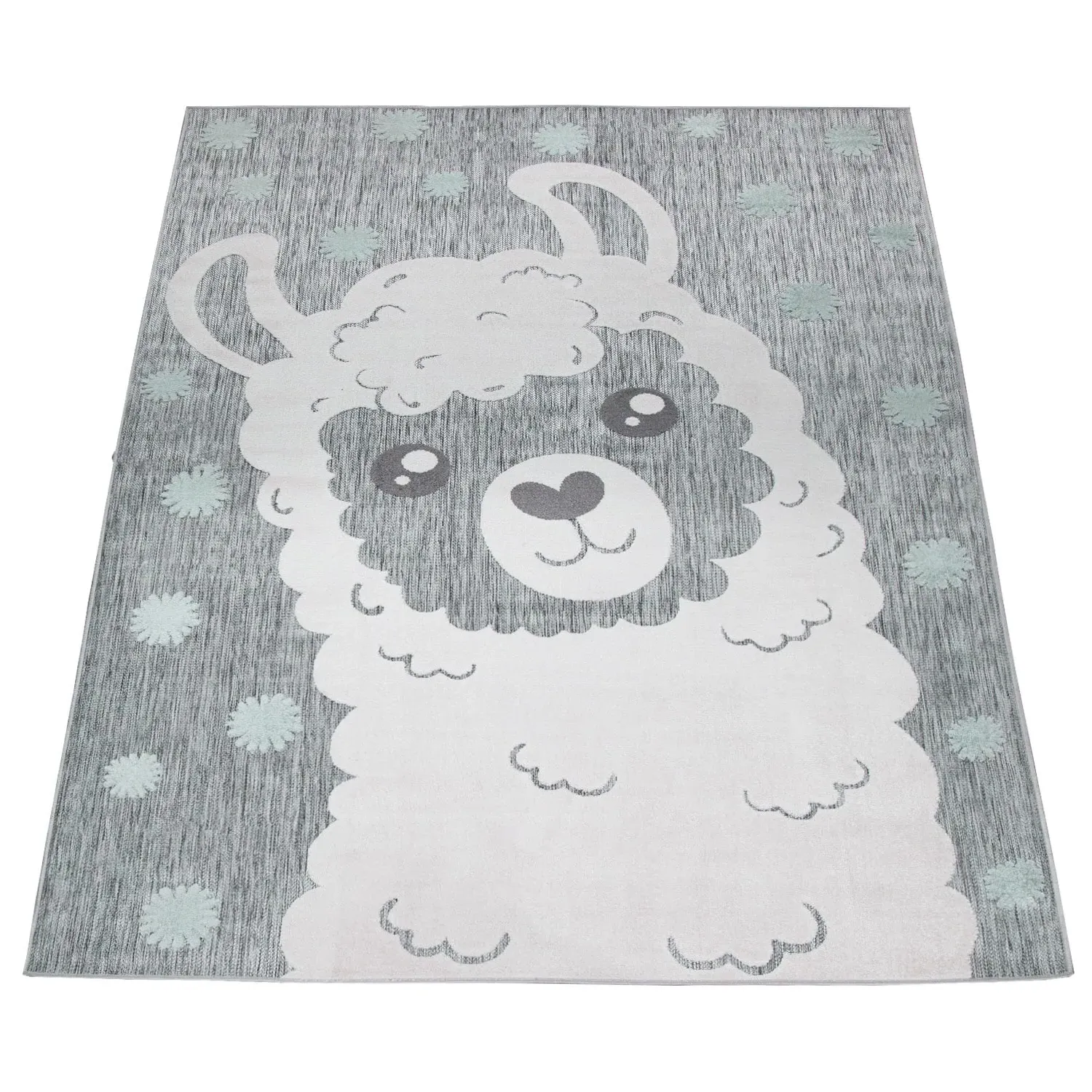 Twitara Indoor Outdoor Kids Rug - Grey image