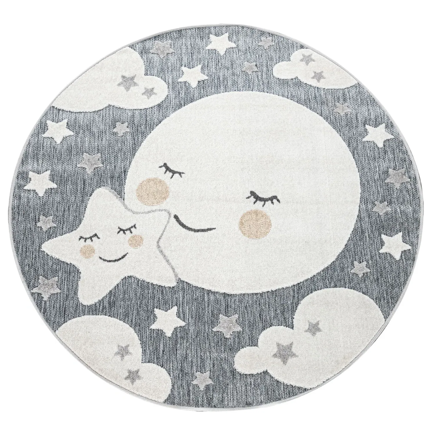 Twitara Indoor Outdoor Kids Rug - Grey